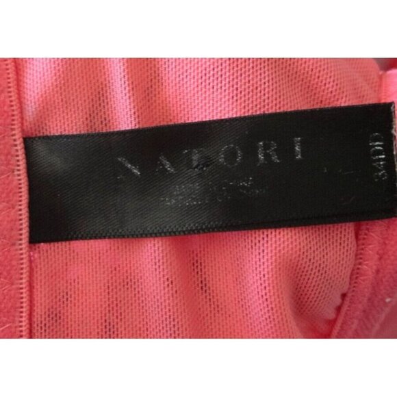 Natori Bra T-Shirt Bra 14120 Feathers Racerback Lace Trim underwire pink 34DD - Picture 5 of 6